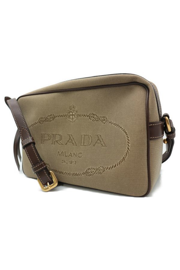 PRADA LOGO JACQUARD SHOULDER BAG 1BH089 2020.10.14