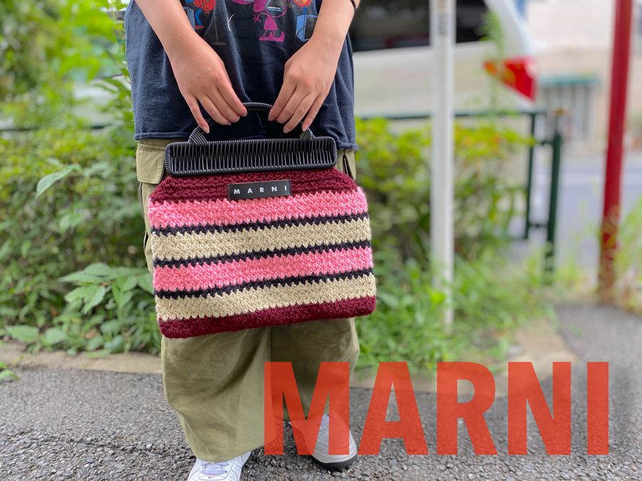 買取強化ブランド【MARNI/マルニ】よりcrochet knit frame hand bagを ...