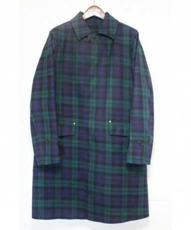 買取 査定情報 Paul Smith Mackintosh ポールスミス マッキントッシュ ゴム引きステンカラーコート チェック柄 洋服や古着の買取と販売 トレファクスタイル