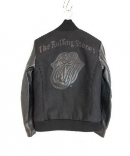 買取・査定情報 JACK ROSE VINTAGE×The Rolling Stones ジャックローズヴィンテージ×ローリングストーンズ メルトン レザースタジャン ブラック SIZE：L｜洋服や古着の買取と販売【トレファクスタイル】