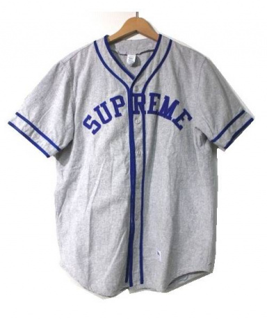 買取・査定情報 Supreme シュプリーム 10S/S baseball Jersey グレー