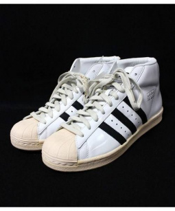 買取・査定情報 adidas(アディダス)レザーハイカットスニーカー 未使用品 115945 PROMODEL VINTAGE ｜洋服や古着の買取と販売【トレファクスタイル】