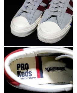 買取・査定情報 NEIGHBORHOOD × PRO-Keds （ネイバーフッド×プロケッズ） カウレザースニーカー  日本製｜洋服や古着の買取と販売【トレファクスタイル】