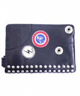 買取・査定情報 Hysteric Glamour(ヒステリックグラマー)STUDS AND PINS LEATHER WALLET ｜洋服や古着の買取と販売【トレファクスタイル】