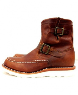 買取・査定情報 CHIPPEWA チペワ モックトゥエンジニアブーツ ブラウン SIZE8E(26cm) 未使用品  97876｜洋服や古着の買取と販売【トレファクスタイル】