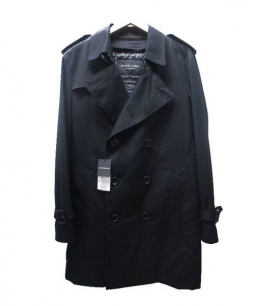 買取・査定情報 BURBERRY BLACK LABEL【バーバリーブラックレーベル】トレンチコート メンズ ブラック SIZE M 未使用品 秋冬物  キルティングライナー付｜洋服や古着の買取と販売【トレファクスタイル】