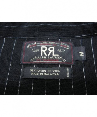 買取・査定情報 【RRL ダブルアールエル 】 ウエスタンシャツ ブラック