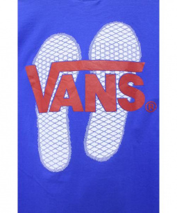 買取・査定情報 【VANS×STANDARD CALIFORNIA】(バンズ×スタンダード カリフォルニア) コラボTシャツ メンズ ブルー SIZE  M 定価7.000円 HEROキムタク着 未使用品｜洋服や古着の買取と販売【トレファクスタイル】