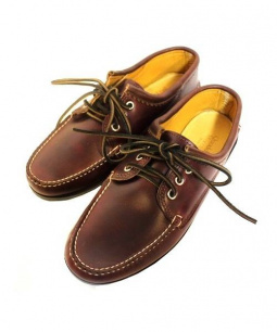 買取・査定情報 Quoddy Trail Moccasin クオッディトレイルモカシン モカシンシューズ レッド 9  未使用品｜洋服や古着の買取と販売【トレファクスタイル】