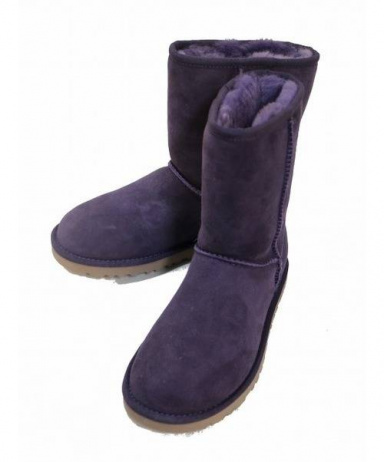 買取・査定情報 UGG アグ ムートンブーツ パープル SIZE 22cm 5825