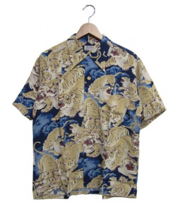 買取・査定情報 KALAKAUA(カラカウア)百虎アロハシャツ M32111 箱付 SUN SURF実名復｜洋服や古着の買取と販売【トレファクスタイル】