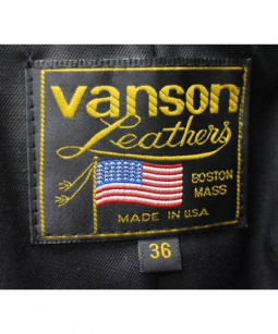 買取・査定情報 VANSON (バンソン) CHPダブルライダースジャケットメンズ ブラック SIZE S  表記：36｜洋服や古着の買取と販売【トレファクスタイル】