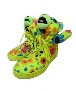 買取・査定情報 adidas Originals by JEREMY SCOTT アディダスオリジナルバイジェレミースコット ハイカットスニーカー  グリーン SIZE 25.5cm｜洋服や古着の買取と販売【トレファクスタイル】