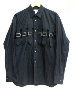 買取・査定情報 COMME des GARCONS SHIRT(コムデギャルソンシャツ)ベルトデザイン長袖シャツ ｜洋服や古着の買取と販売【トレファクスタイル】