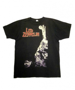 買い値下LED ZEPPELIN レッド　ツェッペリン　1984年　天国への階段　M トップス