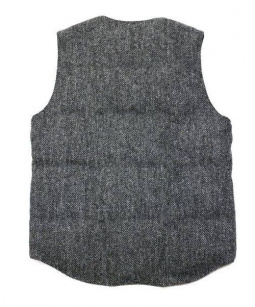 買取・査定情報 JOURNAL STANDARD TRISECT ジャーナルスタンダード トライセクト ダウンベスト メンズ グレー Harris  Tweed｜洋服や古着の買取と販売【トレファクスタイル】