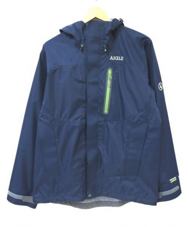 買取・査定情報 AIGLE エーグル グリーンシェルパーカー ネイビー M