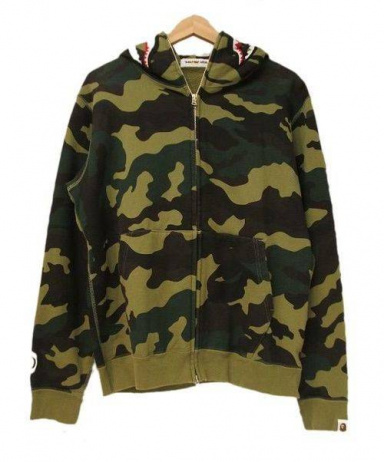 買取・査定情報 A BATHING APE シャークパーカー メンズ オリーブ