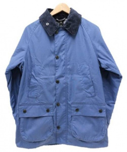 買取・査定情報 Barbour×SHIPS【バブアー×シップス別注】 カラーバブアー ビデイルジャケット BEDALE MWX0318 slim  fit ブルー SIZE 36(S相当) 未使用品 定価48,600円税込｜洋服や古着の買取と販売【トレファクスタイル】