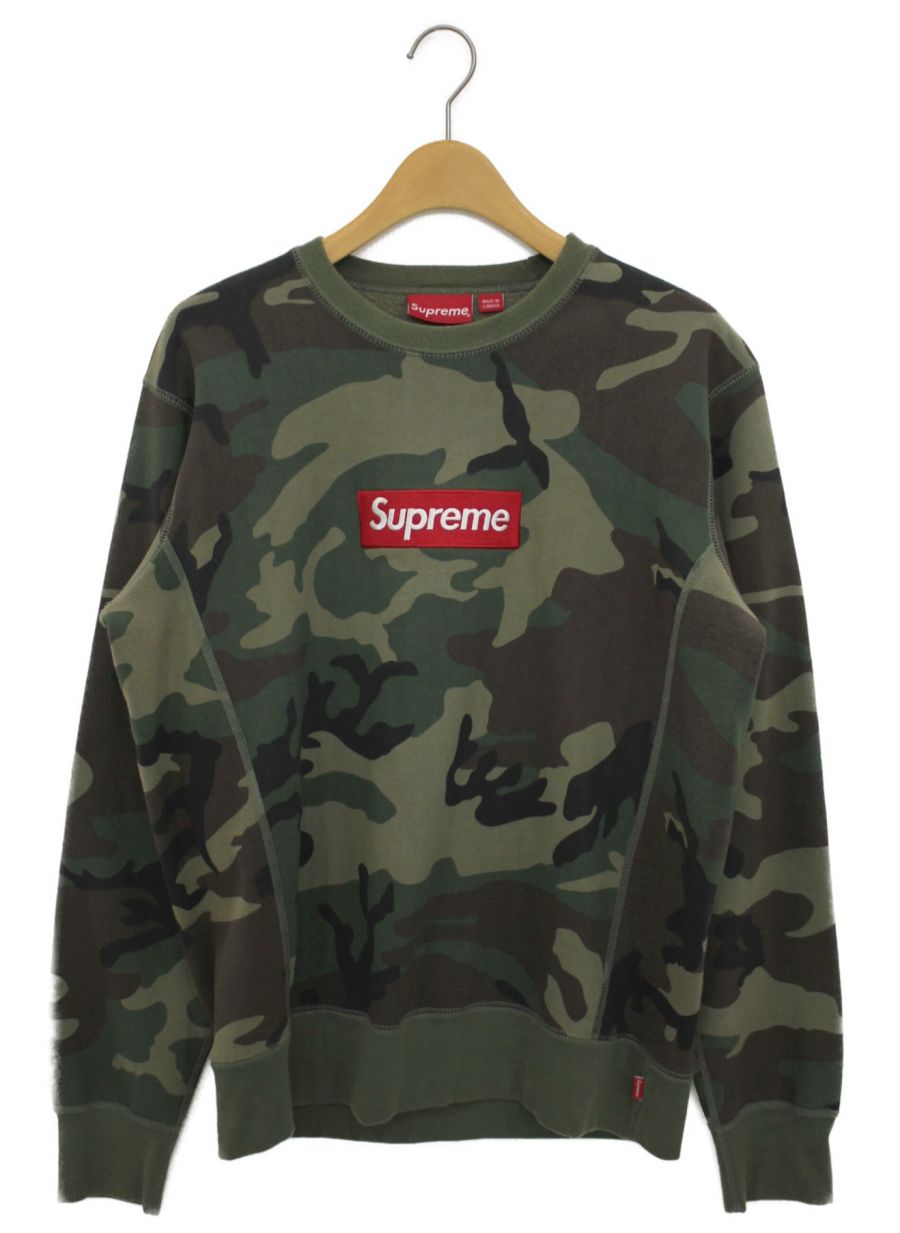 Supreme (シュプリーム) Box Logo Crewneck Camo 15AW カーキ  サイズ:Mediumの買取アイテムの詳細｜ブランド品や古着が買える・売れる専門店【ブランドコレクト】